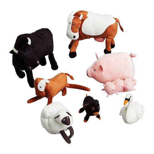 LANDET Tiere, 8 St.  Animiert zum Fantasiespiel. 