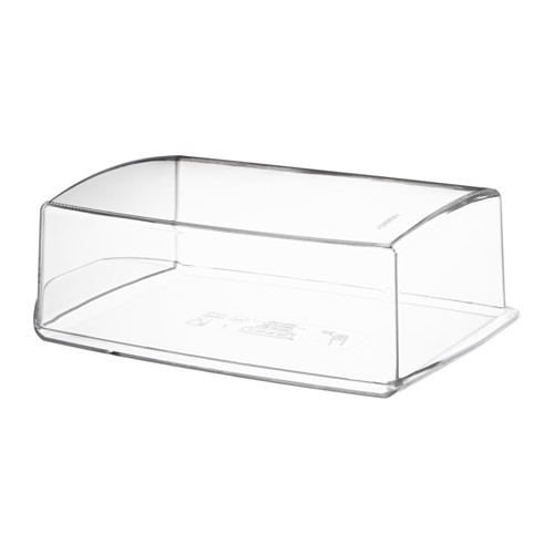 Ikea Butterdose transparent Dose Butter Käse Wurst Aufbewahrung Box