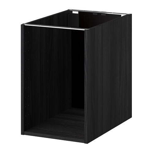 METOD Korpus Unterschrank - Holzeffekt schwarz, 40x60x60 cm - IKEA