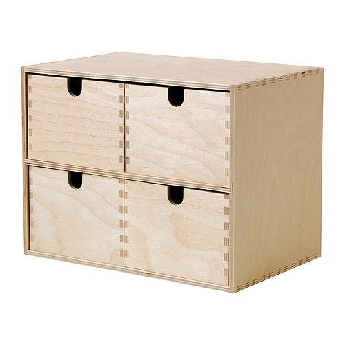 MOPPE Mini-Kommode  Unbehandeltes Holz; kann geölt oder lasiert werden.   Für persönliche Note und strapazierfähigere Oberfläche. 