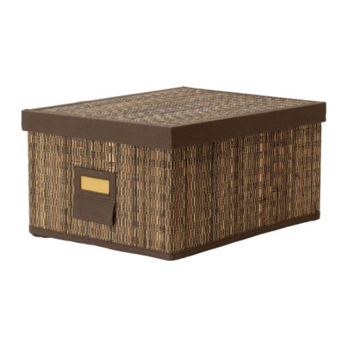 MOTORP Box mit Deckel  Für Zeitungen, Zeitschriften, Fotos usw.  Mit Etiketten und -halter; für einfaches Markieren und schnelles Wiederfinden. 
