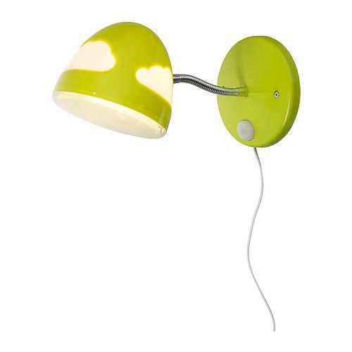 SKOJIG Wandleuchte  Sicherheitsgetestet und kindersicher.  Eine gute Leseleuchte mit gut abgeblendetem Licht. 
