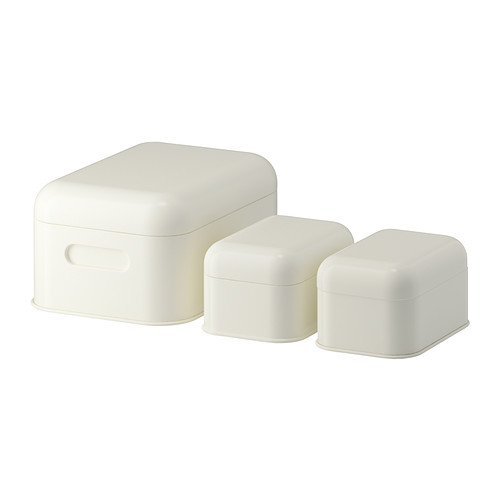 SNIKA Kasten mit Deckel 3er-Set 