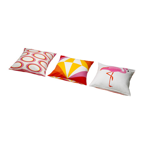 SPRINGKORN Kissenbezug  Wendbar; unterschiedliches Muster auf jeder Seite.  Reißverschluss; der Bezug lässt sich zum Waschen leicht abnehmen. 