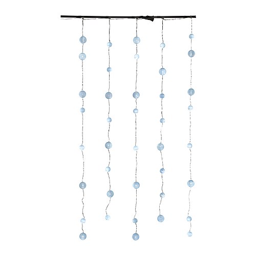 STRÅLA Lichterkette/-vorhang (40 Schneeb.)  Leuchtdioden verbrauchen ca.   85 % weniger Energie und halten 20-mal länger als Glühlampen. 