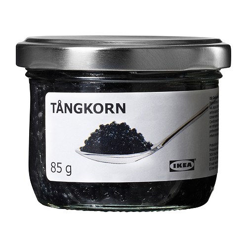 TÅNGKORN Kaviarersatz aus Seetang  Ein kaviarähnliches, aber rein vegetarisches Produkt auf der Basis von Seetang. 