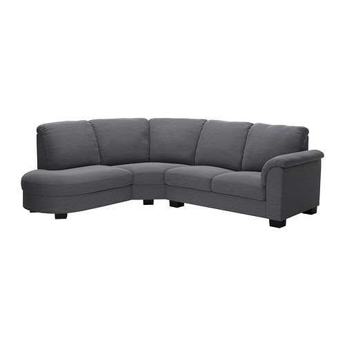 TIDAFORS Ecksofa mit Armlehne rechts Hensta grau IKEA