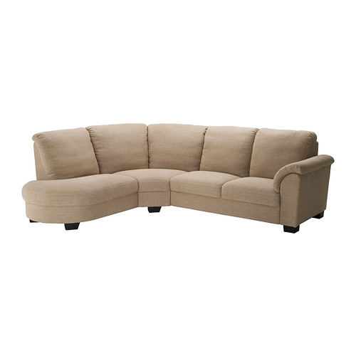 TIDAFORS Ecksofa mit Armlehne rechts  Die hohe Rückenlehne stützt den Nackenbereich. 