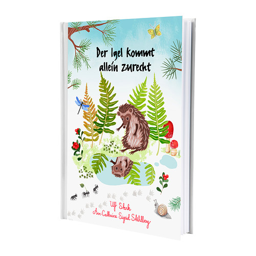 VANDRING - DER IGEL Buch  Das Buch enthält 3 Postkarten mit Motiven aus der Geschichte, die Kinder an Freunde verschicken können. 