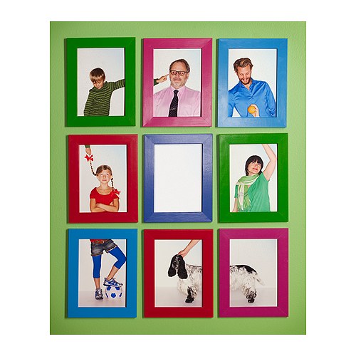 NYTTJA Ramme IKEA Frontbeskyttelse af slidstærk plast gør rammen mere sikker at bruge.