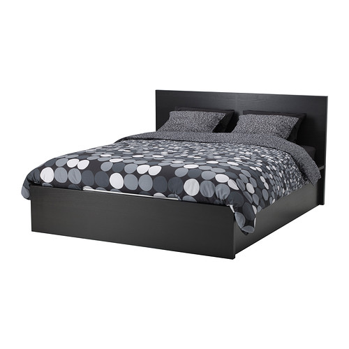 MALM Ottoman bed blackbrown, 140x200 cm IKEA