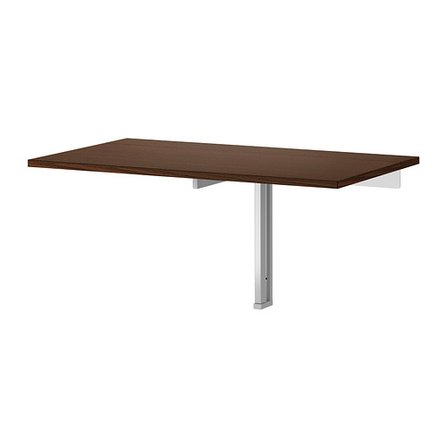 BJURSTA Mesa abatible de pared Más ofertas en IKEA Una vez plegada, se convierte en una práctica balda para pequeños objetos.  Plegable. 