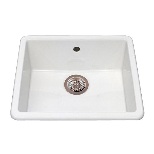 DOMSJÖ Fregadero 1 seno, blanco 89.99€