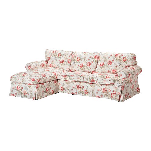 EKTORP Sofá de 2 plazas y chaiselongue Más ofertas en IKEA Fácil de mantener.   Funda desenfundable que se puede lavar a máquina. 