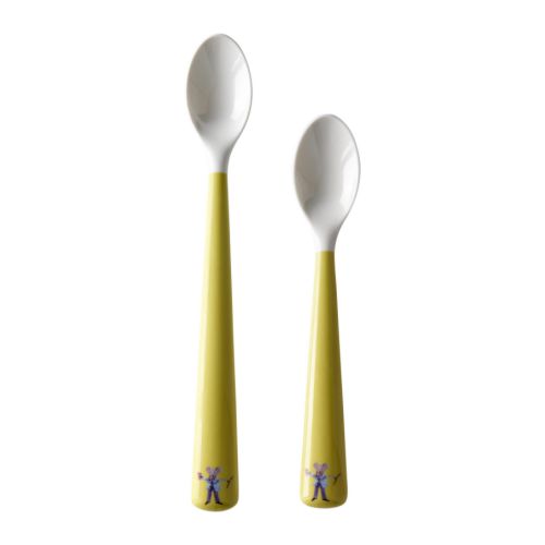 FABLER Cuchara bebé IKEA Cuchara extra larga para que puedas llegar hasta el fondo de los tarros.  Cabe perfectamente en la pequeña mano del niño. 