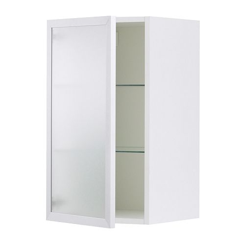 FAKTUM Armario de pared con vitrina Más ofertas en IKEA Balda regulable.   Adapta la altura según tus necesidades. 