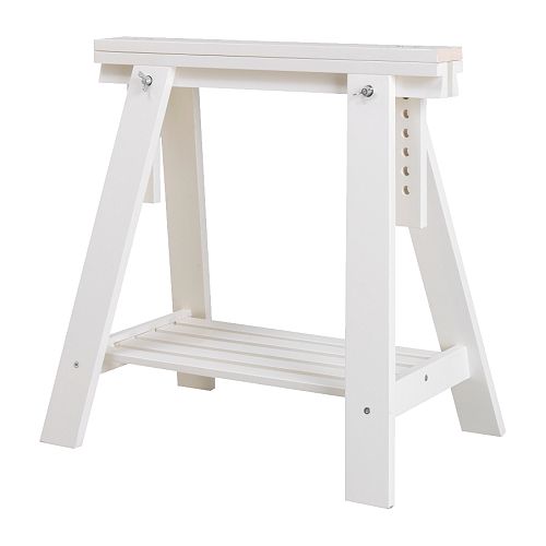 Caballete con balda, blanco