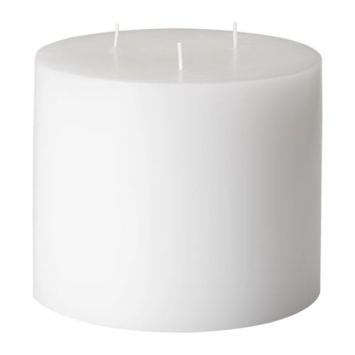 FLORERA FIN Vela gruesa sin perfum 3 mechas Más ofertas en IKEA