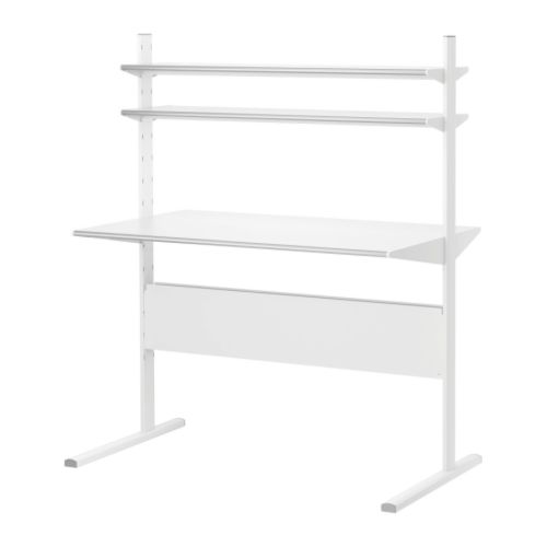 FREDRIK Centro de trabajo Más ofertas en IKEA El tablero se puede montar a distintas alturas; se ajusta a tus necesidades. 