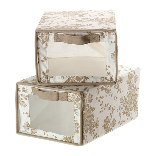 GARNITYR Caja para zapatos Más ofertas en IKEA Por la abertura, la red transparente te permite ver qué zapatos hay guardados en el interior. 