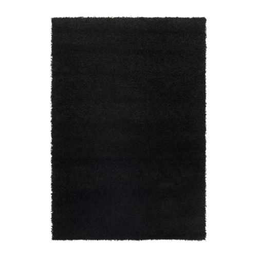 Alfombra, pelo largo, negro