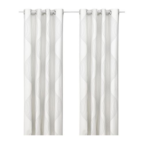 KAJSA Par de cortinas Más ofertas en IKEA Incluye tira para hacer el dobladillo con la plancha, lo que facilita dar a la cortina el largo deseado. 