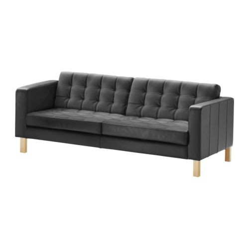 KARLSTAD Sofá 3 plazas IKEA Piel muy suave y resistente, fácil de mantener.   Resiste el paso de los años. 