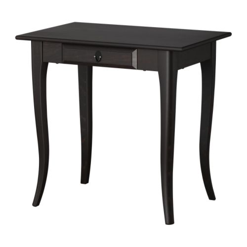 LEKSVIK Escritorio Más ofertas en IKEA Madera maciza, un material natural muy duradero.  Los topes evitan que los cajones se extraigan por completo. 
