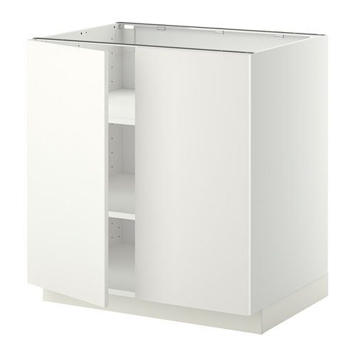 METOD Ab 2p/bld - blanco, Häggeby blanco, 80x60 cm - IKEA