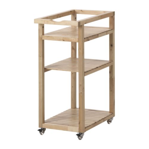 MOLGER Carrito Más ofertas en IKEA Fácil de mover.   Se incluyen las ruedas.  Fácil de sacar/extraer para ver y acceder mejor a su contenido. 