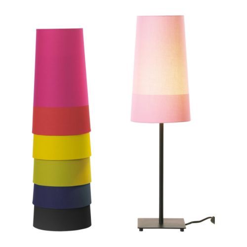 SKIMRA Pantalla IKEA Herraje de ajuste regulable; puede usarse con bombillas grandes y pequeñas.  Pantalla textil: emite un luz difusa y decorativa. 