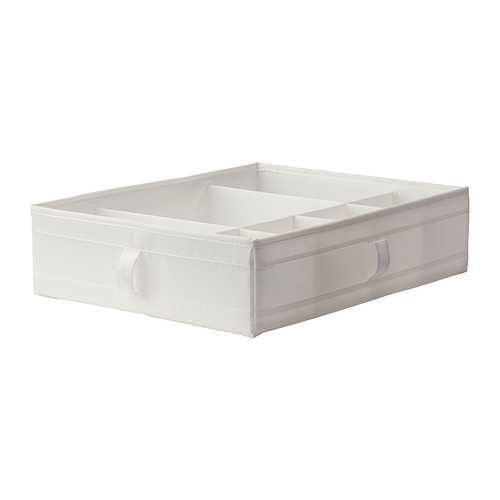SKUBB Caja con compartimentos Más ofertas en IKEA Para mantener los calcetines, cinturones, bisutería, etc.   en orden en la cómoda o el armario. 