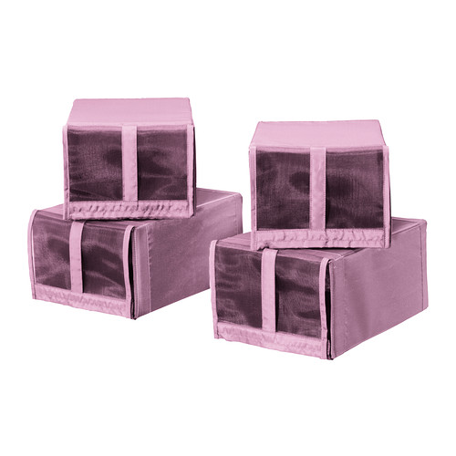 SKUBB Caja para zapatos rosa IKEA