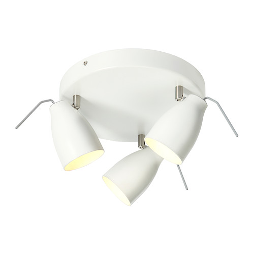 TRÅL Foco de techo con 3 focos Más ofertas en IKEA Focos de luz regulables. 