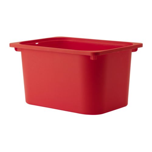 TROFAST Caja Más ofertas en IKEA Apto para las estructuras de la serie TROFAST.  Si le colocas una tapa, la caja se puede apilar. 