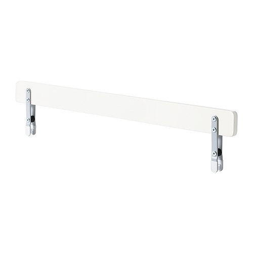 VIKARE Barandilla IKEA Sujeta la balda de apoyo en el lateral de la cama.   Asi disminuye el riesgo de que el niño se caiga de la cama. 