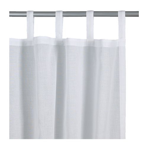 WILMA Par de cortinas IKEA Cortina fina y delicada que tamiza la luz suavemente. 