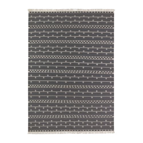 ALVINE RAND Matto, kudottu IKEA Käsin kudottu.   Jokainen matto on taidokasta käsityötä.  Woolmark.   100 % puhdasta uutta villaa. 