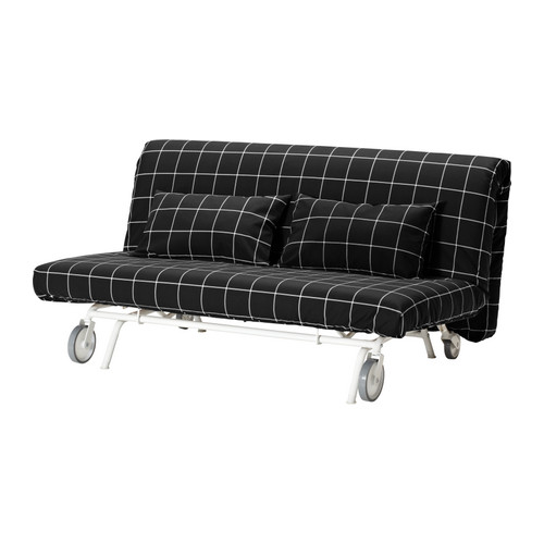IKEA PS HÅVET 2:n istuttava vuodesohva IKEA Pyörien ansiosta sohvaa on helppo siirtää tarvittaessa.  Helppo sijata suureksi kahden hengen vuoteeksi. 