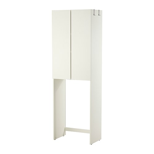 LILLÅNGEN Pesukonekaappi IKEA Säädettävät muovijalat ovat kätevät myös epätasaisilla lattioilla ja suojaavat kosteudelta. 