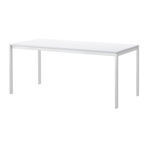 MELLTORP Ruokapöytä IKEA Pöytälevyssä melamiinipinnoite, joka kestää kosteutta, ei naarmuunnu helposti ja on helppo pitää puhtaana.  Tilaa 6:lle. 