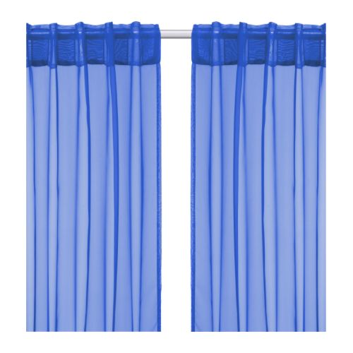 SARITA Verhot, 2 kpl IKEA Ohut, harsomainen verho, joka läpäisee hyvin valoa. 