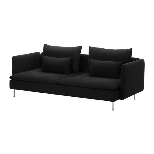 SÖDERHAMN Vuodesohva IKEA Nopea muuttaa sängyksi kääntämällä istuintyynyt ympäri. 