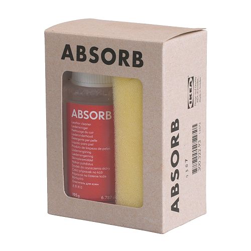 ABSORB Nettoyant cuir IKEA Le nettoyant cuir dissout les taches et régénère le cuir. 