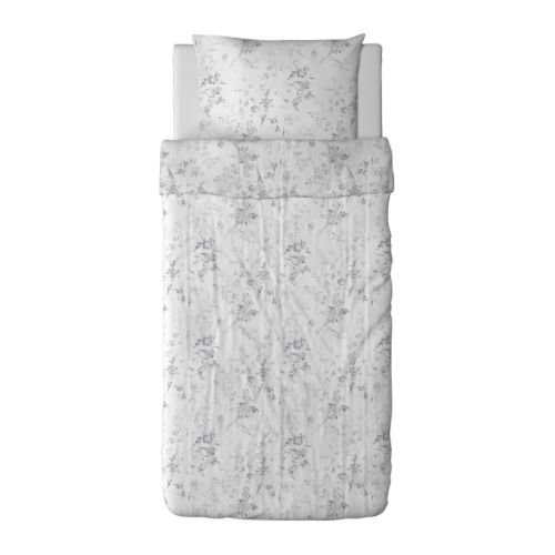 ALVINE KVIST Housse de couette et taie IKEA En coton percal tissé serré, pour plus de fraîcheur. 