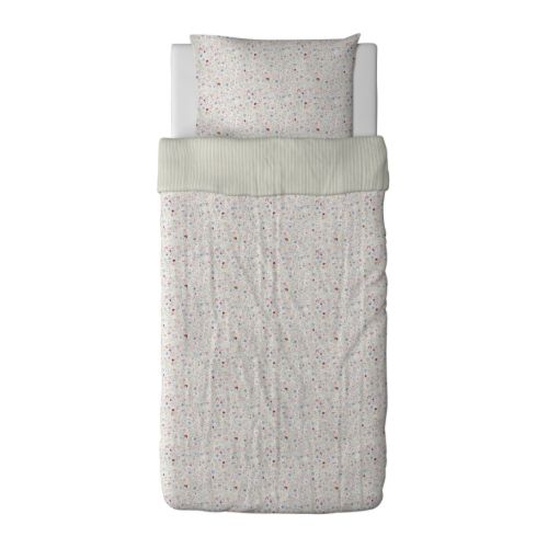 ALVINE LJUV Housse de couette et taie IKEA Linge de lit tissé très fin et très serré; qualité très douce et résistante. 