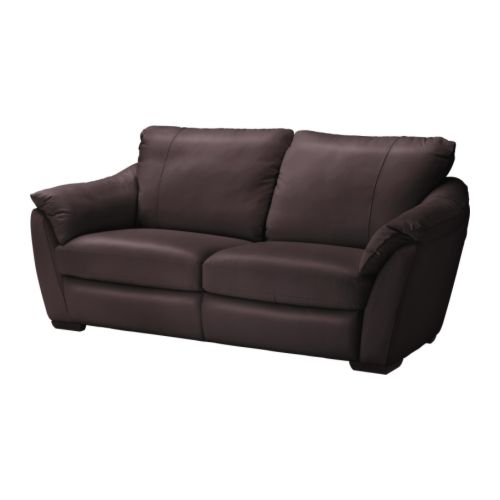ÄLVROS Canapé 3 places IKEA Assise et accoudoirs en cuir doux, résistant et facile à entretenir.   Pratique pour les familles avec enfants. 