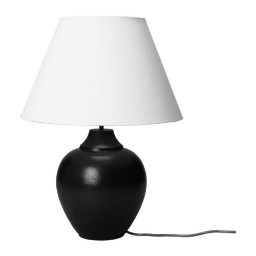 ÅSELE Lampe de table IKEA Abat-jour en tissu : offre une lumière diffuse et décorative. 