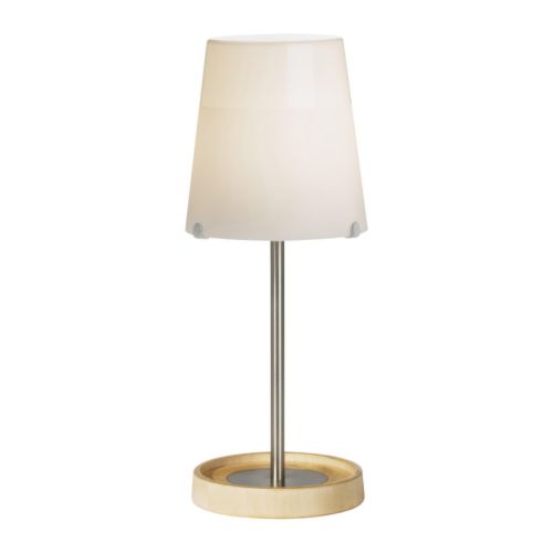 BASISK Lampe de table IKEA Abat-jour en verre soufflé à la bouche.   Chaque pièce est unique. 