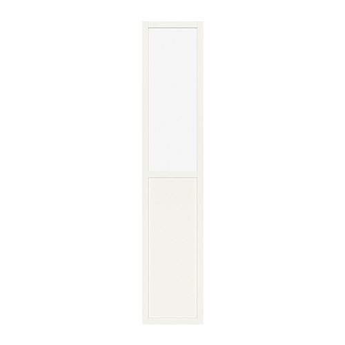 BILLY OLSBO Panneau/porte vitrée IKEA Pour ouvrir, il suffit de pousser (pas besoin de poignées). 